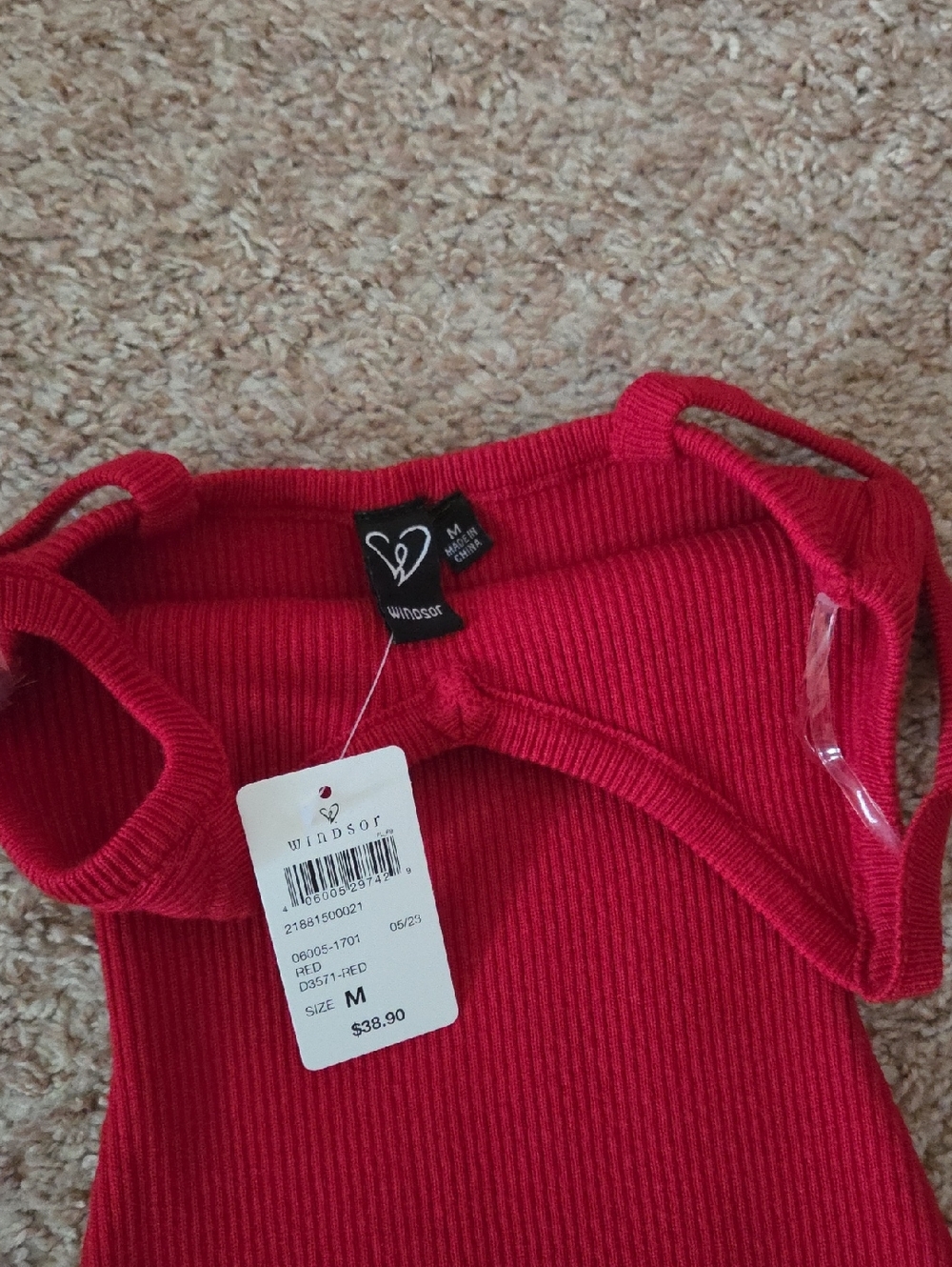 Windsor Perfectly Stylish Ribbed Knit Midi Dress - Picture 3 of 7